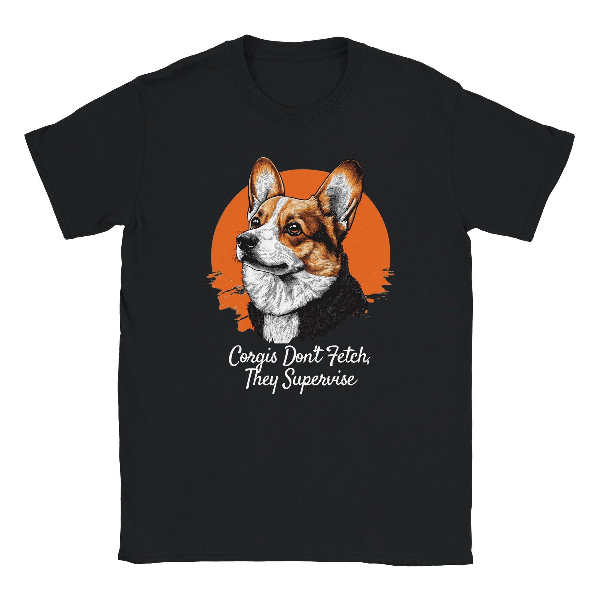 'Corgis Don't Fetch, They Supervise' Unisex Crewneck T-Shirt