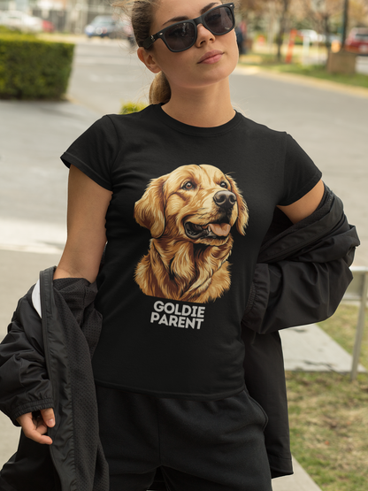 "Goldie Parent" Golden Retriever Crewneck T-shirt