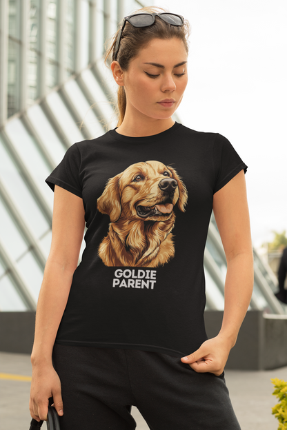 "Goldie Parent" Golden Retriever Crewneck T-shirt