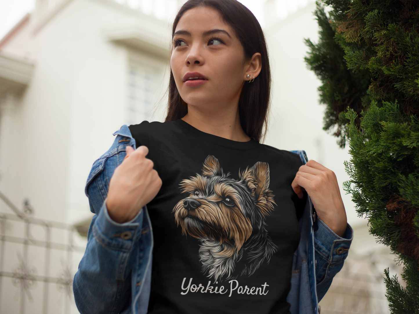 "Yorkie Parent" Unisex Crewneck T-Shirt