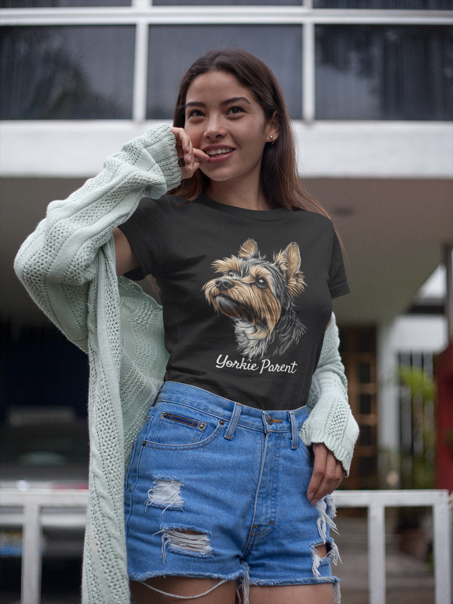 "Yorkie Parent" Unisex Crewneck T-Shirt