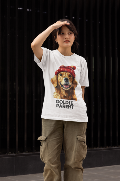 "Goldie Parent" Golden Retriever Crewneck T-shirt