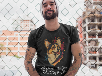 'My Corgi is the Boss' Unisex Crewneck T-Shirt