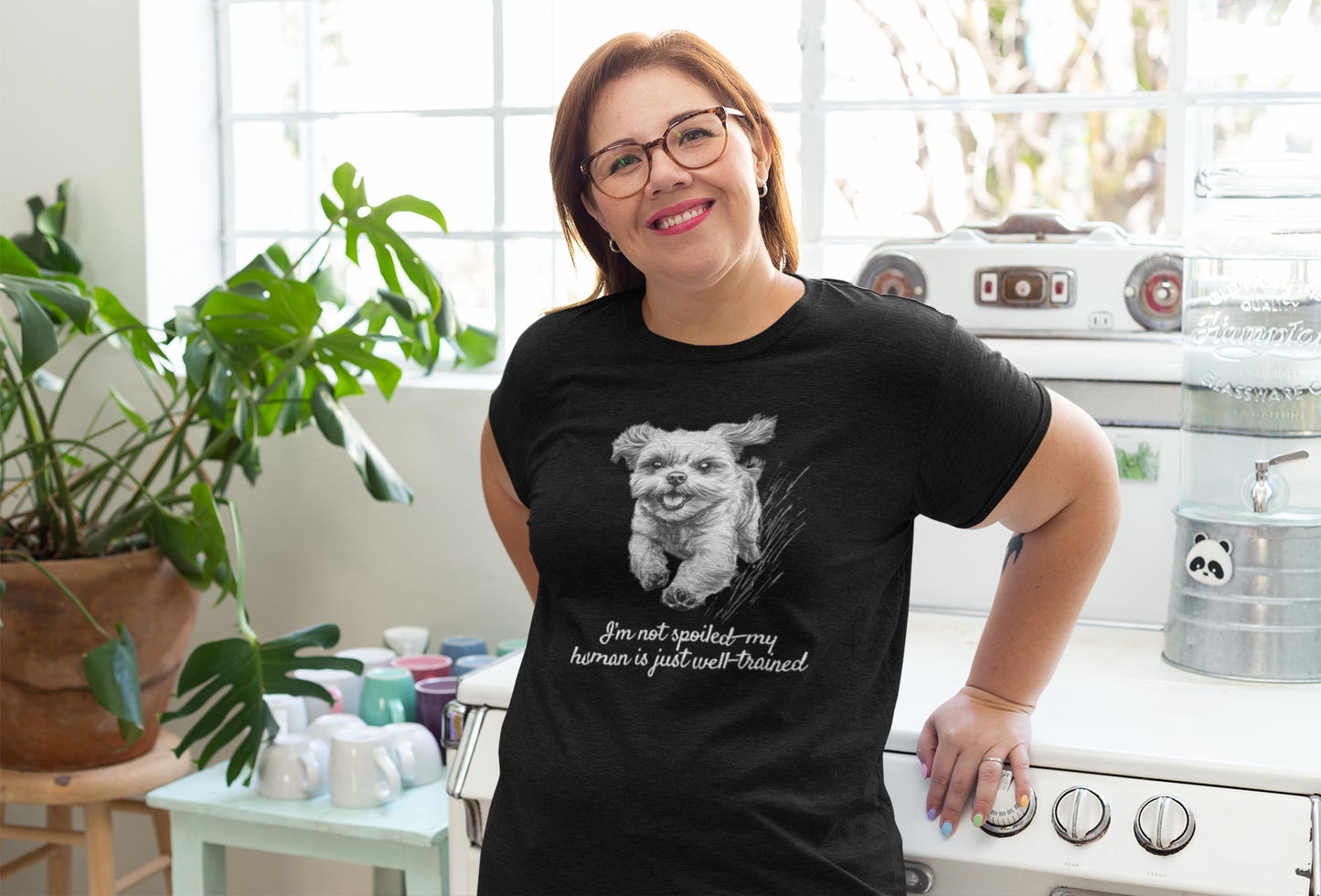 'I’m not spoiled—my human is just well-trained' Shih Tzu Unisex T-Shirt