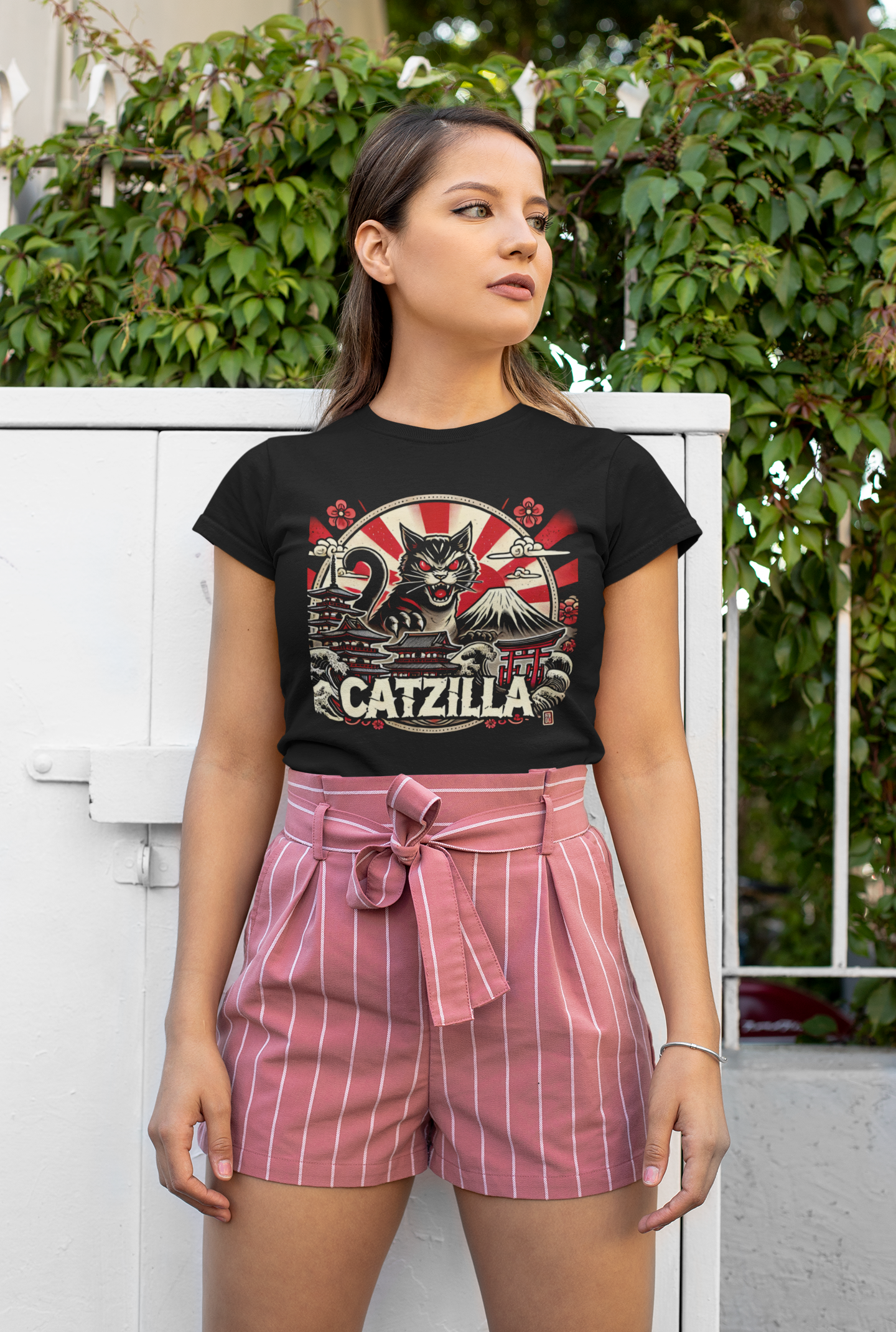 "Catzilla" Crewneck T-shirt