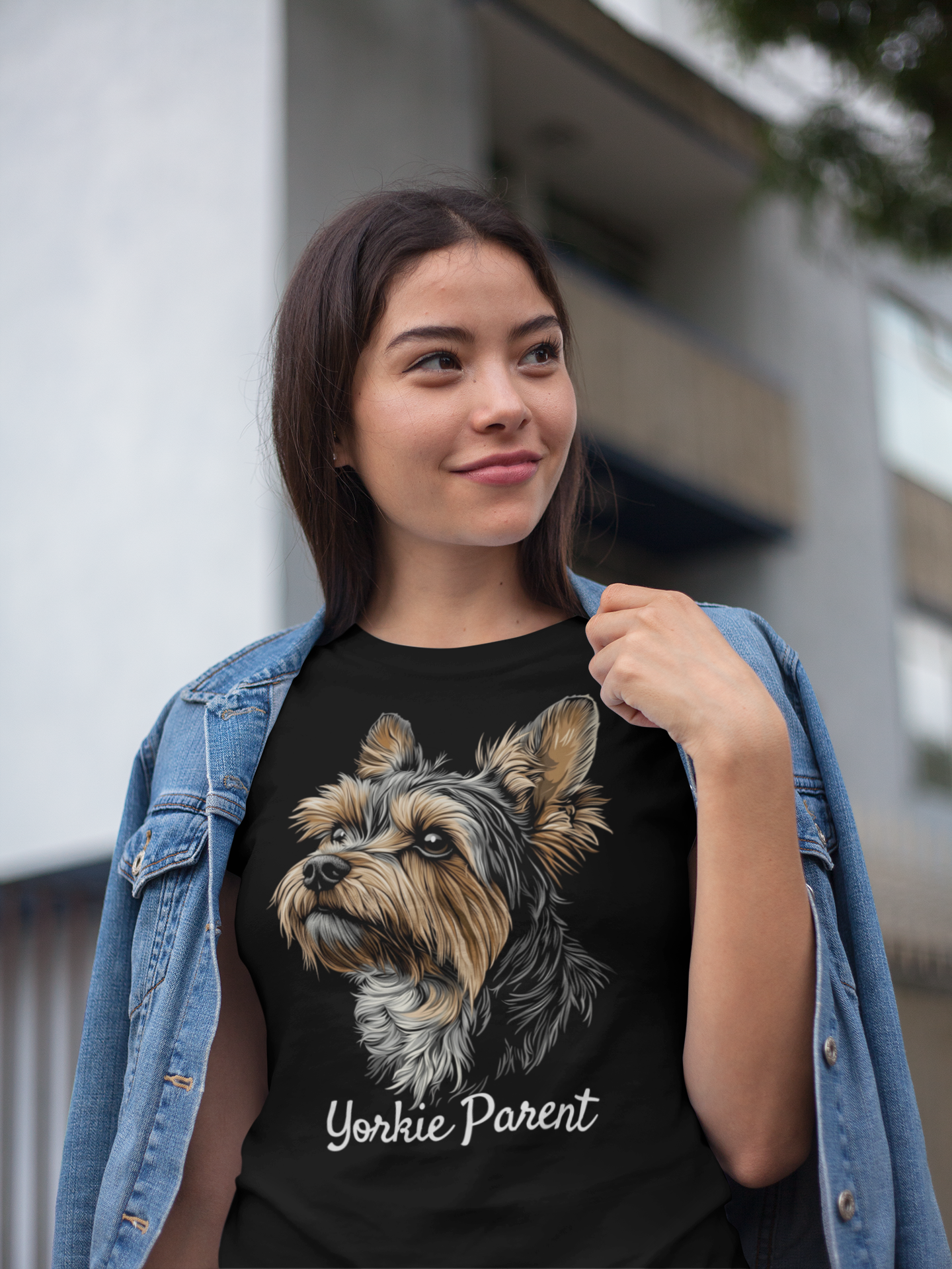 "Yorkie Parent" Unisex Crewneck T-Shirt