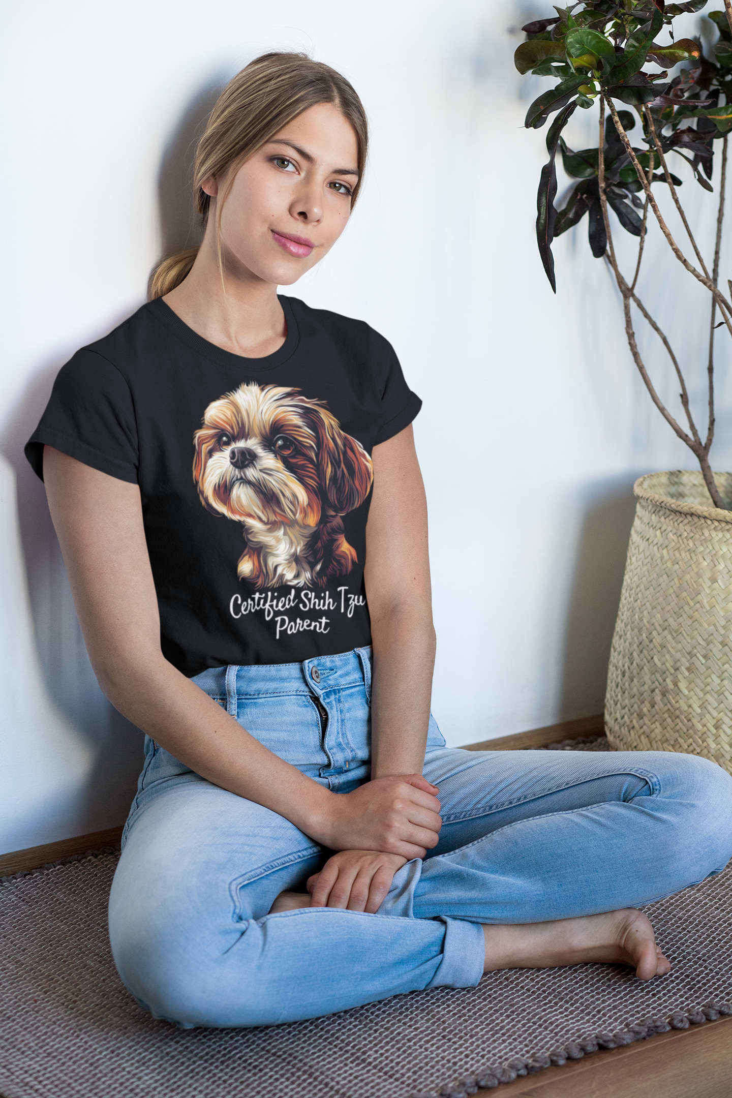 'Certified Shih Tzu Parent' Unisex T-Shirt