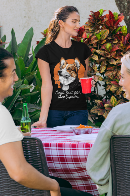 'Corgis Don't Fetch, They Supervise' Unisex Crewneck T-Shirt