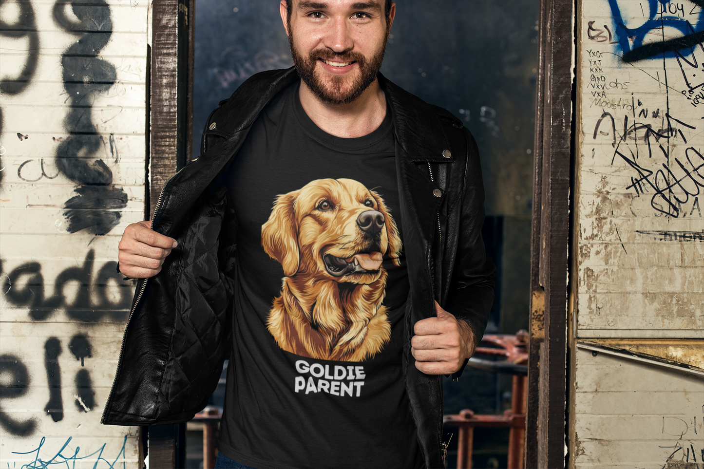 "Goldie Parent" Golden Retriever Crewneck T-shirt