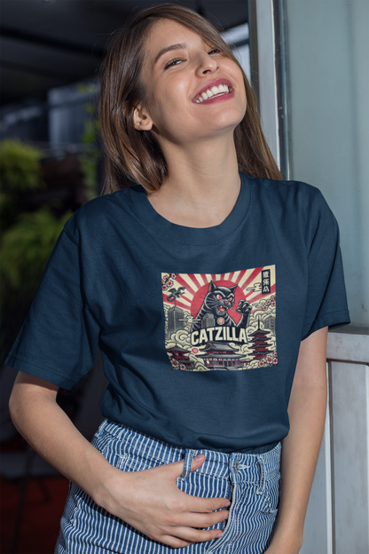 "Catzilla" Unisex Crewneck T-shirt